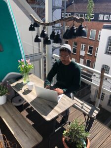 Man working from home