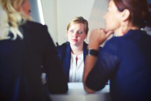women interviewing